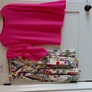 Summer paper bag waist and blouse